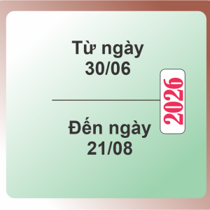 ANH NGỮ IELTS ONLINE - THÁNG 06 - 08 NĂM 2026